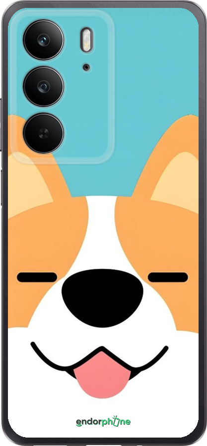 Силиконовый чехол Корги для Realme C75 4G - 6280u-3878 изображение 
