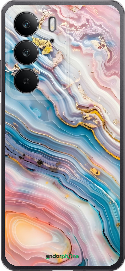 Силіконовий чехол Мрамор красивый для Realme C75 4G - 6376u-3878 изображение 