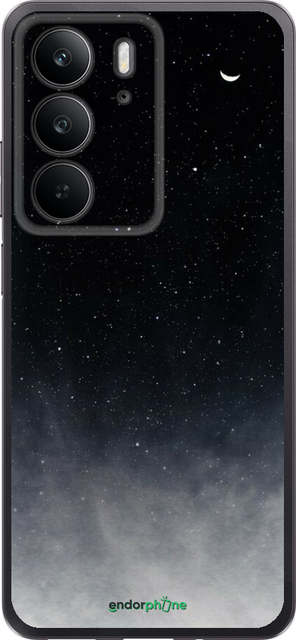 Силиконовый чехол Сині хмари, Синій місяць для Realme C75 4G - 6396u-3878 изображение 