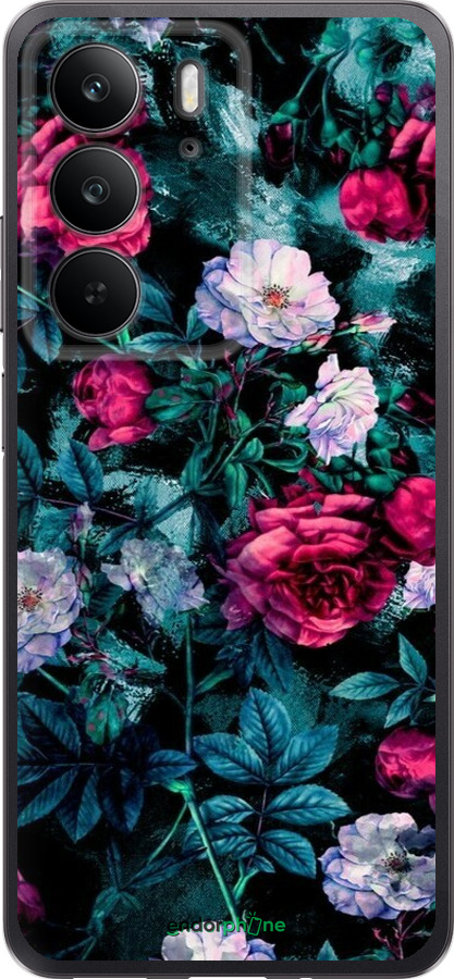 Силиконовый чехол Сад и розы для Realme C75 4G - 6483u-3878 изображение 