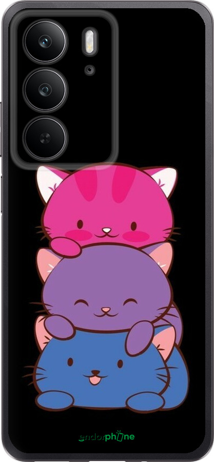 Силіконовий чехол Милі котятка для Realme C75 4G - 6518u-3878 изображение 