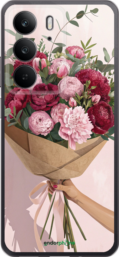 Силиконовый чехол Пионы 1 для Realme C75 4G - 6705u-3878 изображение 