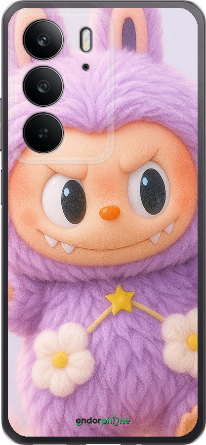 Силіконовий чехол Лабубу для Realme C75 4G - 6708u-3878 изображение 