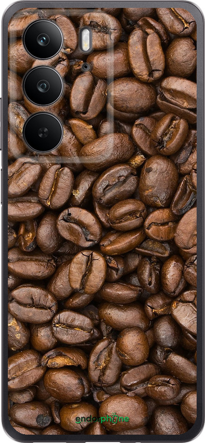 Силиконовый чехол Зёрна кофе для Realme C75 4G - 783u-3878 изображение 