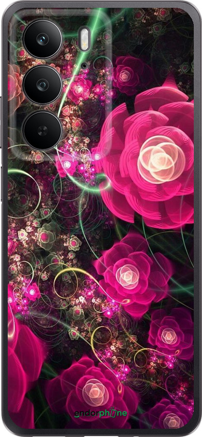 Силіконовий чехол Абстрактні квіти 3 для Realme C75 4G - 850u-3878 изображение 