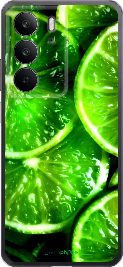 Силіконовий чехол Зелені часточки лимона для Realme C75 4G - 852u-3878 изображение 