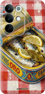 Силиконовый чехол Vintage Sardine Tin Phone для Realme C85 Pro - 6772u-4218 изображение 