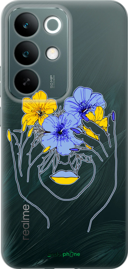 Силіконовий чехол Дівчина v4 для Realme C85 Pro - 5276u-4218 изображение 
