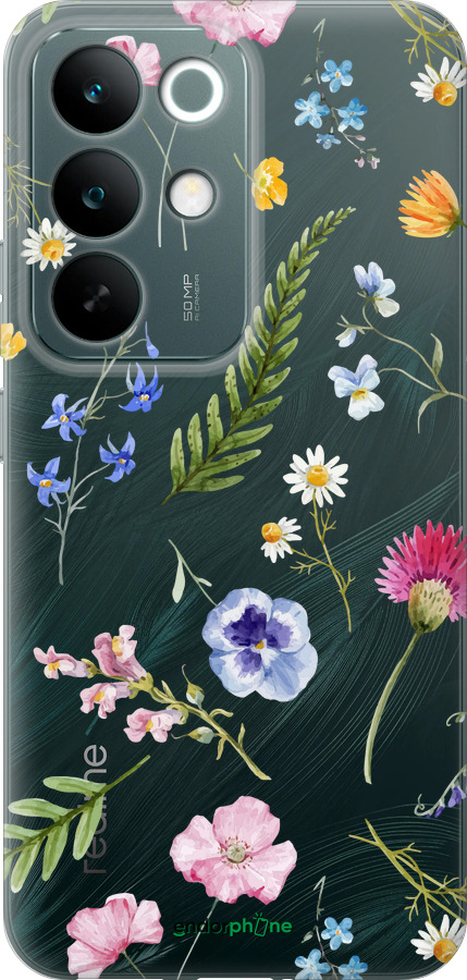 Силиконовый чехол Цветочный фон v2 для Realme C85 Pro - 5472u-4218 изображение 