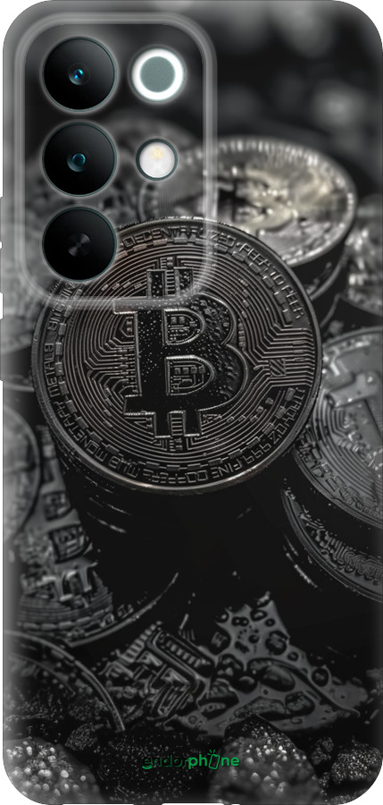 Силиконовый чехол Black Bitcoin для Realme C85 Pro - 6090u-4218 изображение 