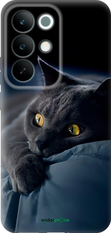 Силіконовий чехол Димчастий кіт для Realme C85 Pro - 825u-4218 изображение 