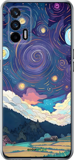 Силиконовый чехол Креативный арт для Realme GT 5G - 6322u-3338 изображение 