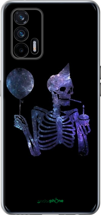 Силиконовый чехол Скелетное искусство для Realme GT 5G - 6536u-3338 изображение 