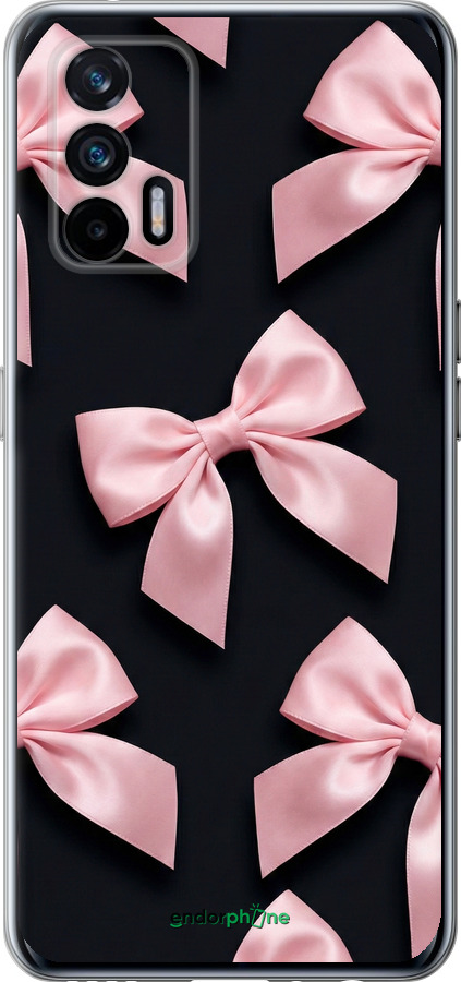 Силиконовый чехол Coquette Ribbons Dark Coquette для Realme GT 5G - 6767u-3338 изображение 
