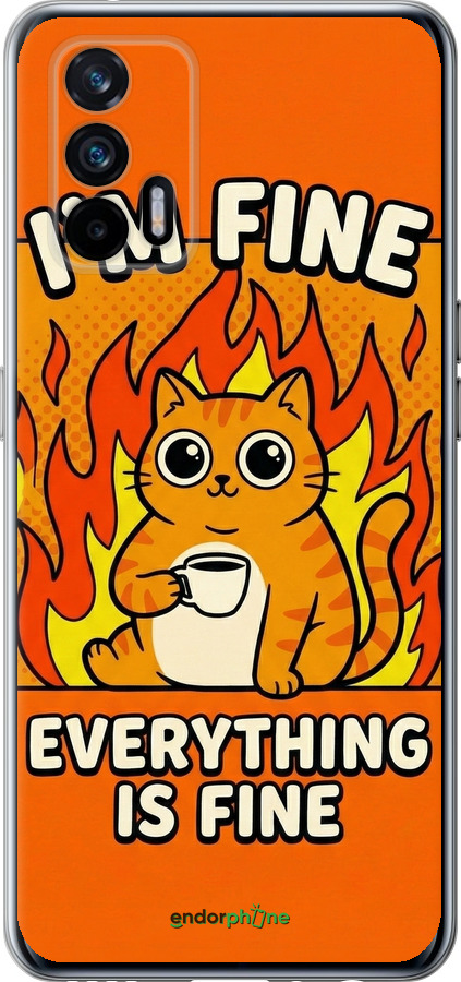 Силіконовий чехол Funny Cat для Realme GT 5G - 6786u-3338 изображение 