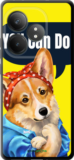 TPU чехол чехол с корги You Can Do It для Realme GT 6T - 6184b-3750 изображение 