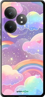 TPU чехол Облака и радуга для Realme GT Neo6 SE - 6312b-3796 изображение 