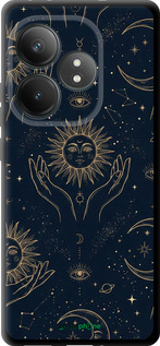 TPU чехол Celestial Harmony: Sun & Moon Gold Mystic Pattern для Realme GT Neo6 - 6778b-3858 изображение 