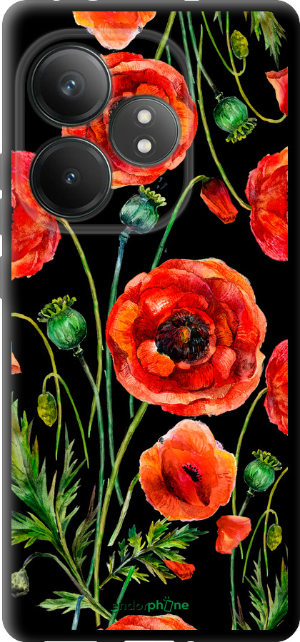 TPU чехол Намальовані маки для Realme GT Neo6 - 4278b-3858 изображение 
