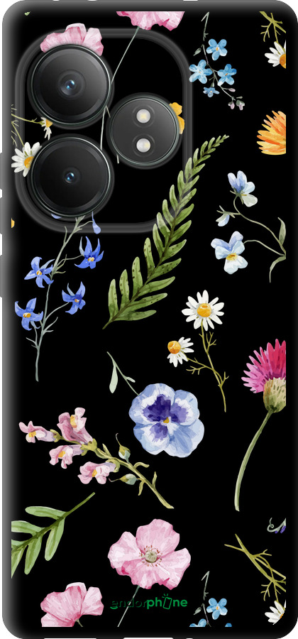 TPU чехол Цветочный фон v2 для Realme GT Neo6 SE - 5472b-3796 изображение 