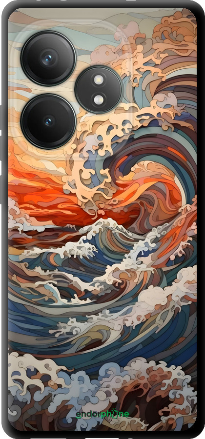 TPU чехол Арт волны для Realme GT Neo6 SE - 6324b-3796 изображение 