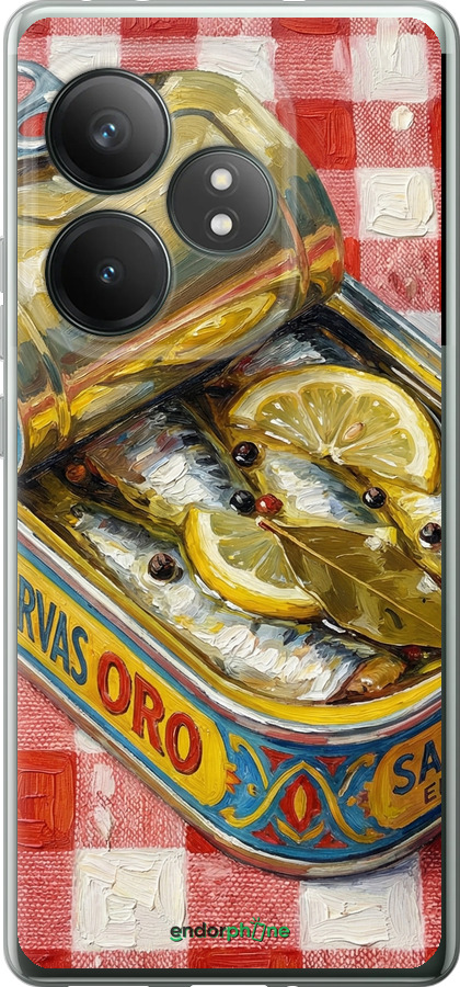 Силиконовый чехол Vintage Sardine Tin Phone для Realme GT Neo6 - 6772u-3858 изображение 