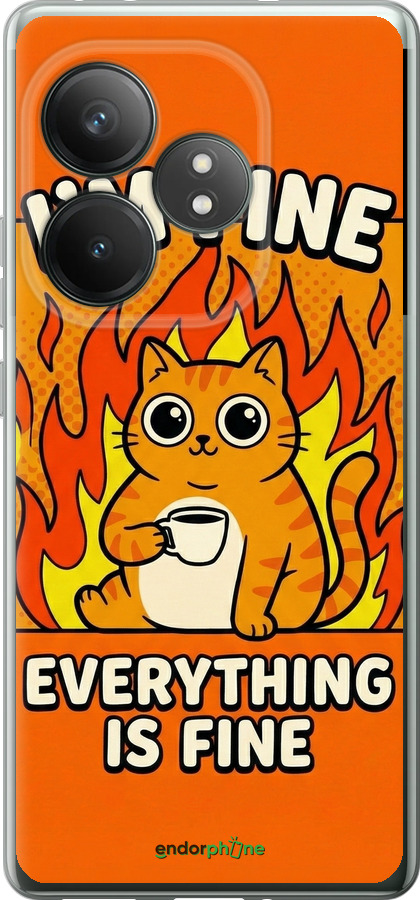 Силіконовий чехол Funny Cat для Realme GT Neo6 SE - 6786u-3796 изображение 