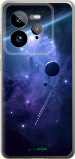 Силиконовый чехол Планеты в синем космосе для Realme GT 7 Pro - 171u-3893 изображение 