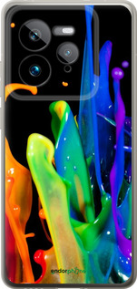 Силиконовый чехол брызги краски для Realme GT 7 Pro - 3957u-3893 изображение 