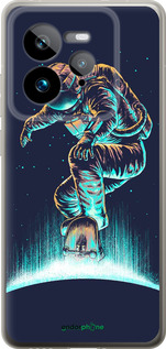 Силиконовый чехол Космонавт на скейтборде для Realme GT 7 Pro - 4145u-3893 изображение 