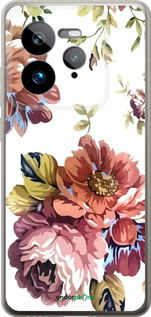 Силиконовый чехол Vintage flowers для Realme GT 7 Pro - 4333u-3893 изображение 