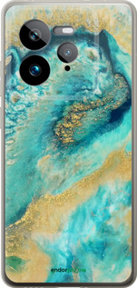 Силиконовый чехол Green marble для Realme GT 7 Pro - 4365u-3893 изображение 