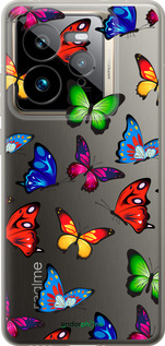 Силиконовый чехол Красочные мотыльки для Realme GT 7 Pro - 4761u-3893 изображение 
