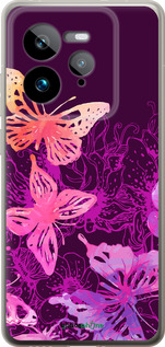 Силіконовий чехол Метелики v2 для Realme GT 7 Pro - 5475u-3893 изображение 
