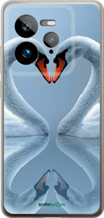 Силиконовый чехол Лебеди для Realme GT 7 Pro - 6007u-3893 изображение 