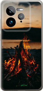 Силиконовый чехол Огонь для Realme GT 7 Pro - 6021u-3893 изображение 