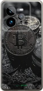 Силіконовий чехол Black Bitcoin для Realme GT 7 Pro - 6090u-3893 изображение 