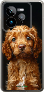Силіконовий чехол Cocker spaniel на чорному фоні для Realme GT 7 Pro - 6137u-3893 изображение 