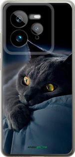 Силиконовый чехол 'Дымчатый кот' для Realme GT 7 Pro -  изображение 3