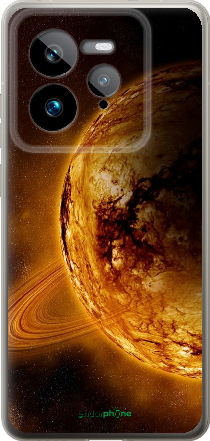 Силиконовый чехол Жёлтый Сатурн для Realme GT 7 Pro - 170u-3893 изображение 