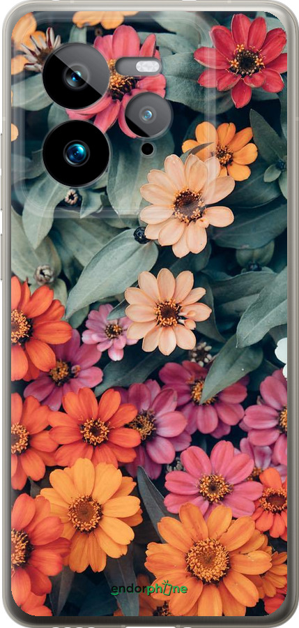 Силиконовый чехол Beauty flowers для Realme GT 7 Pro - 4050u-3893 изображение 