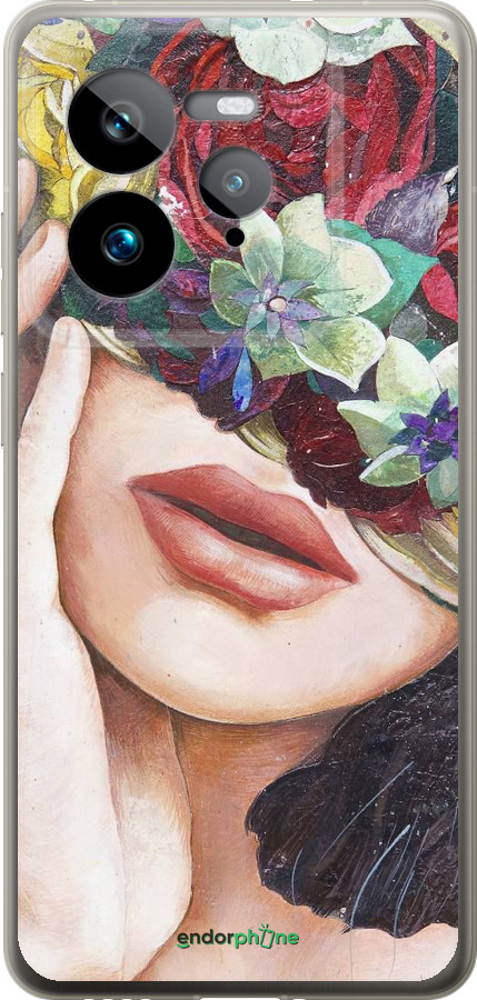 Силиконовый чехол Head Flower для Realme GT 7 Pro - 4460u-3893 изображение 