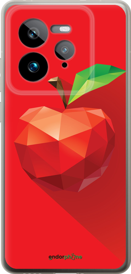 Силіконовий чехол Яблуко для Realme GT 7 Pro - 4696u-3893 изображение 
