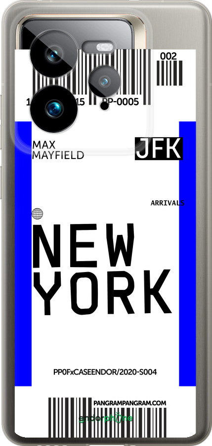 Силиконовый чехол New York для Realme GT 7 Pro - 4861u-3893 изображение 