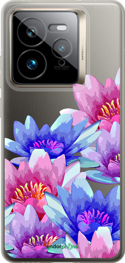 Силиконовый чехол Лотос для Realme GT 7 Pro - 4862u-3893 изображение 