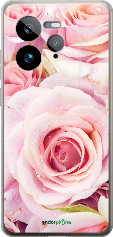 Силиконовый чехол Розы для Realme GT 7 Pro - 525u-3893 изображение 
