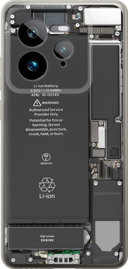 Силіконовий чехол Деталі смартфона для Realme GT 7 Pro - 5487u-3893 изображение 