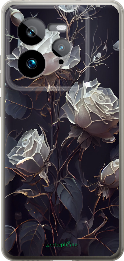 Силіконовий чехол Троянди 2 для Realme GT 7 Pro - 5550u-3893 изображение 