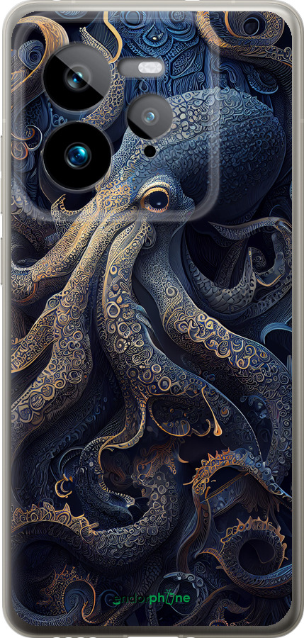 Силиконовый чехол Осьминог для Realme GT 7 Pro - 5551u-3893 изображение 