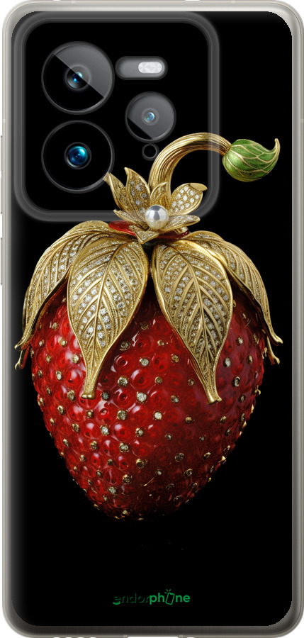 Силиконовый чехол Клубника v3 для Realme GT 7 Pro - 5638u-3893 изображение 